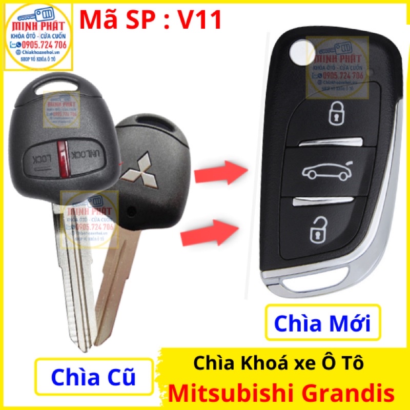 Làm Chìa khoá xe Mitsubishi Grandis mẫu V11