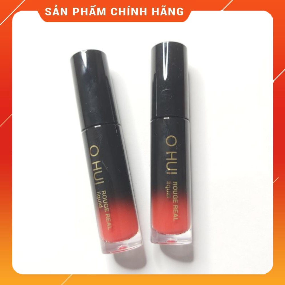 [Mini] Thỏi son kem màu hồng san hô Ohui Rouge Real Liquid