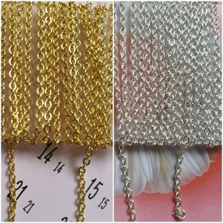 10 cm dây 1mm làm dây chuyền/vòng tay mạ vàng, mạ bạc tĩnh điện bền màu