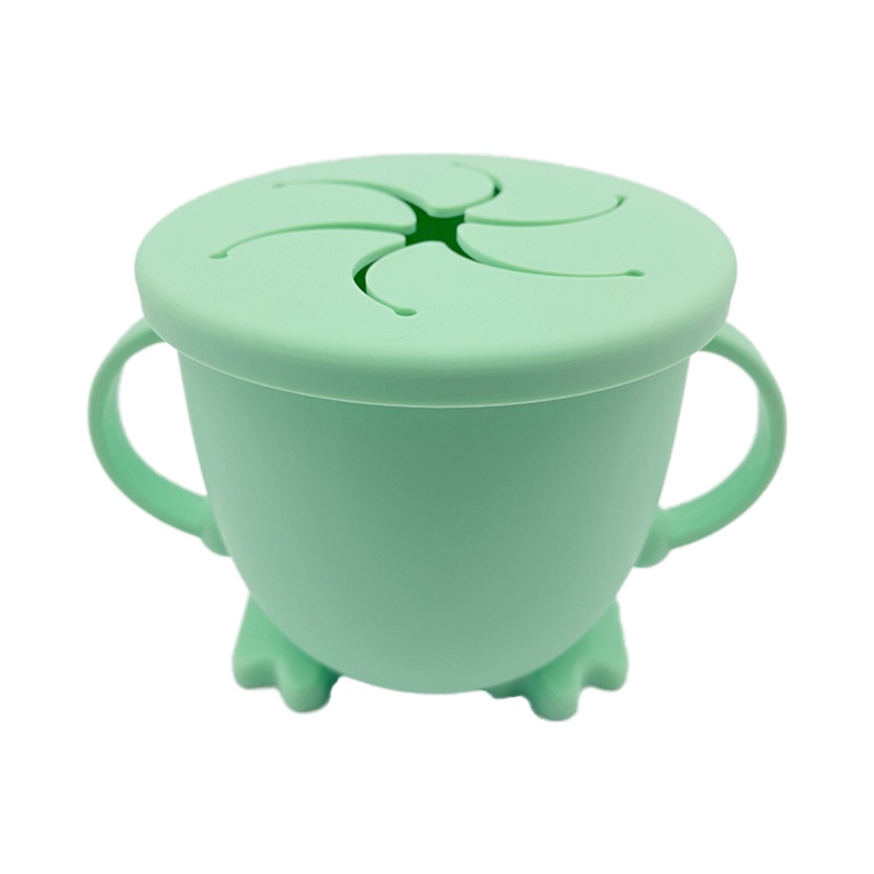 Tô 200ML Bằng Silicone Có Tay Cầm Đựng Thức Ăn Cho Bé Sơ Sinh