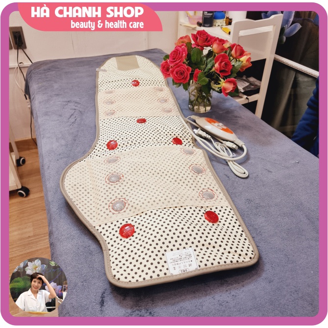 Đai Masssage Giảm Mỡ Bụng Đèn Photon Hồng Ngoại 6 Động Cơ Đai Giảm Béo Rung Quấn Nóng Máy Massage Bụng Mua Đai Tặng Dầu