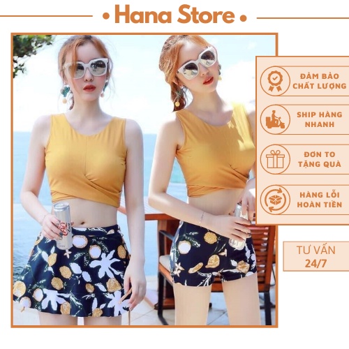 Bikini đi biển HANA đồ đi biển freesize thích hợp làm đồng phục - sp 23