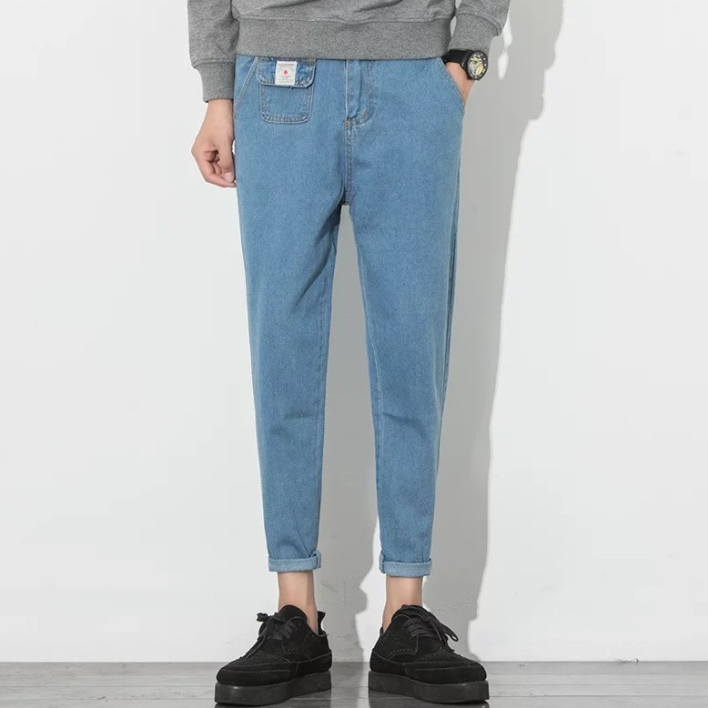 Quần jeans nam ống côn kiểu dáng hàn quốc chất đẹp lắm
