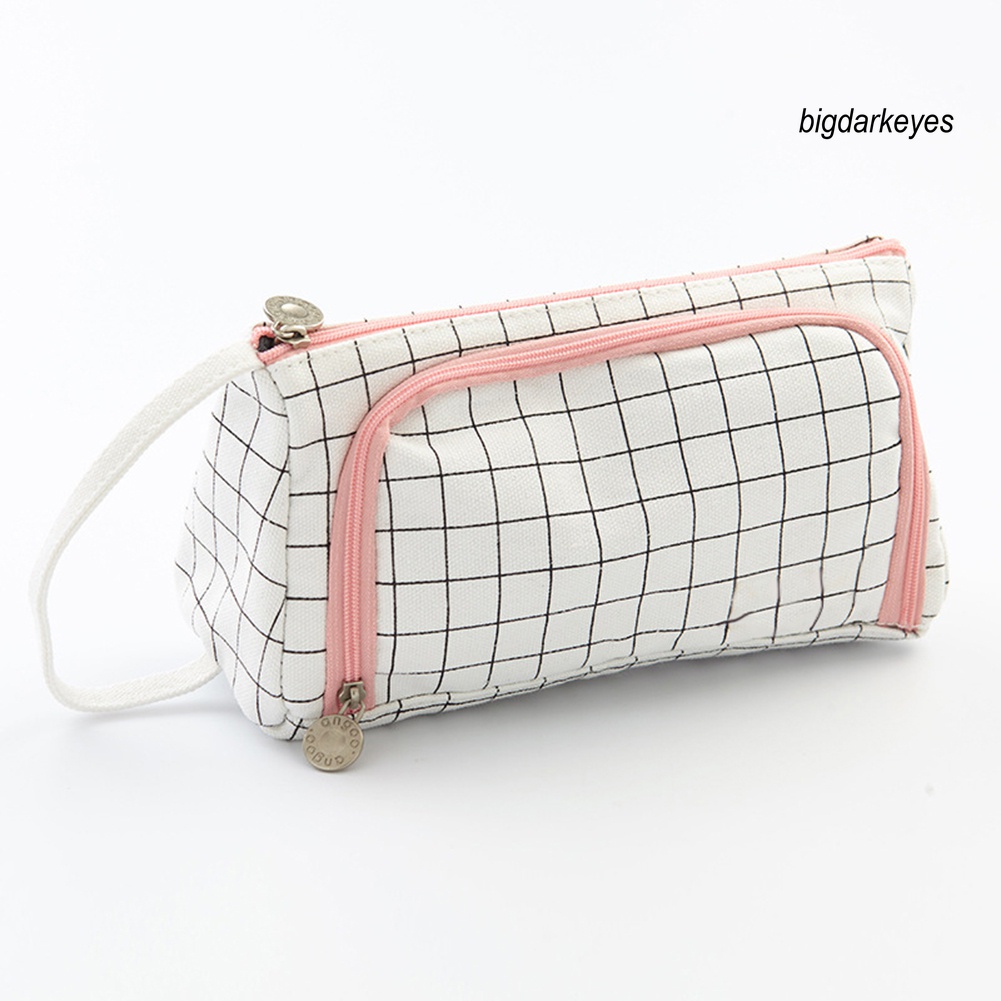 Túi Đựng Bút Chì/ Thước Kẻ Bằng Vải Bạt Dễ Thương Cho Học Sinh