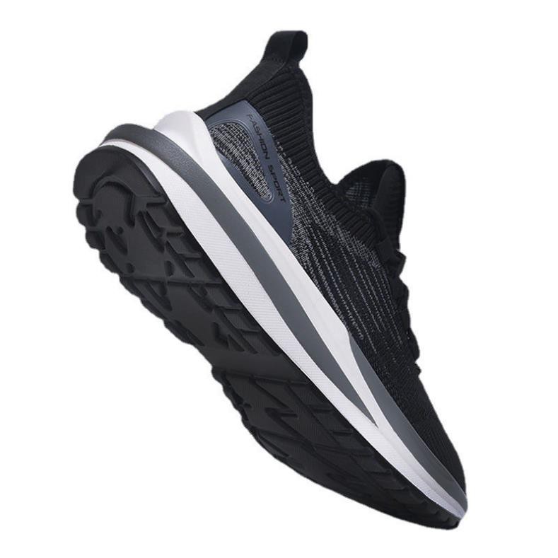 Giày nam độn đế cổ thấp cao cấp màu đen kiểu dáng basis năng động trẻ trung vải thoáng khí size 39 đến 43 | BigBuy360 - bigbuy360.vn