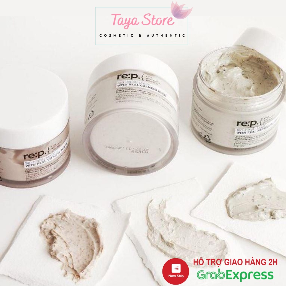 Mặt nạ đất sét hoa cúc, hương thảo và hoa hồng RE:P Bio Fresh Mask Hàn Quốc Giảm mụn, Kiềm dầu, Se khít lỗ chân lông