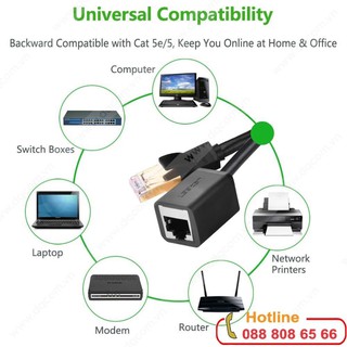 Dây cáp mạng nối dài cat6 utp rj45 dài 0.5m ugreen 11278