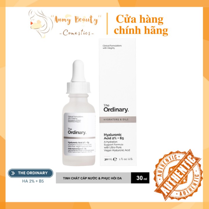 Tinh Chất The Ordinary Hyaluronic Acid 2% + B5 Serum Cấp Ẩm The Ordinary