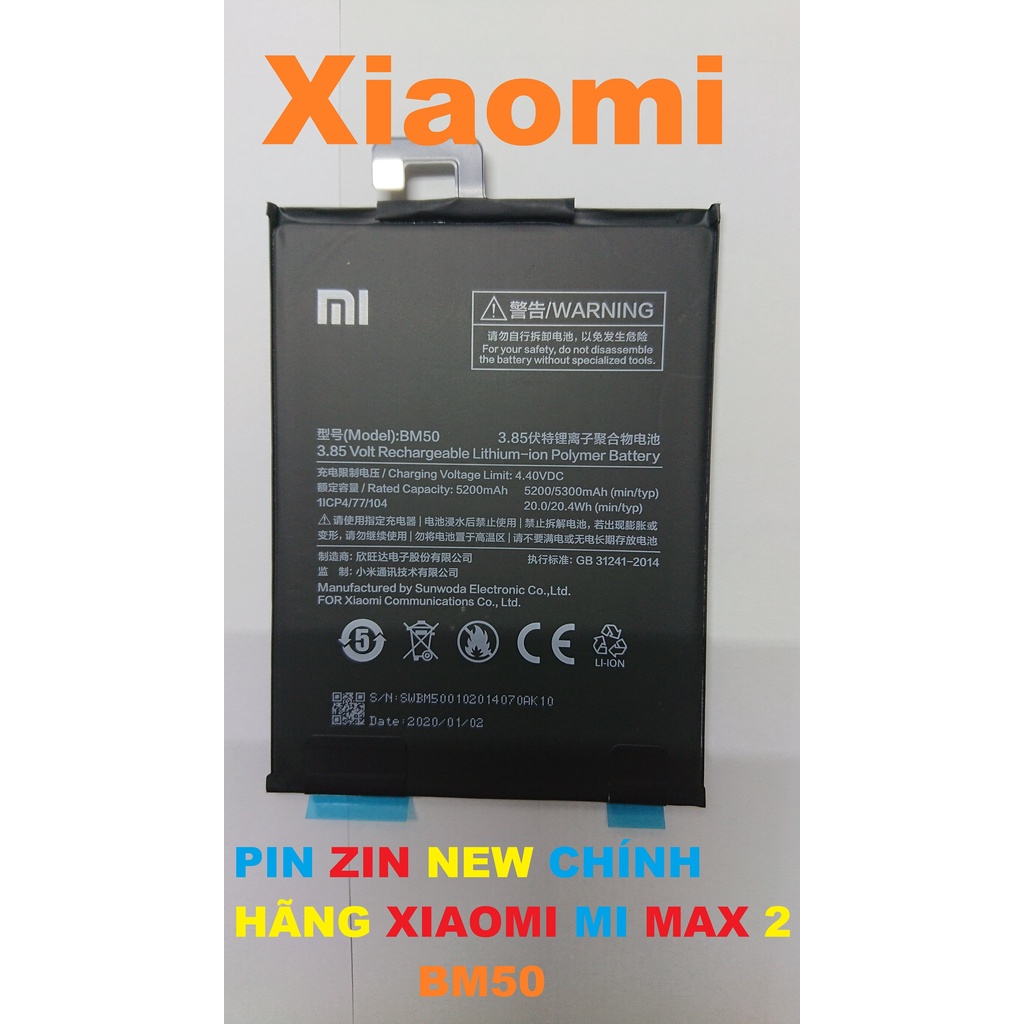 PIN ZIN NEW CHÍNH HÃNG CHO XIAOMI MI MAX 2-BM50