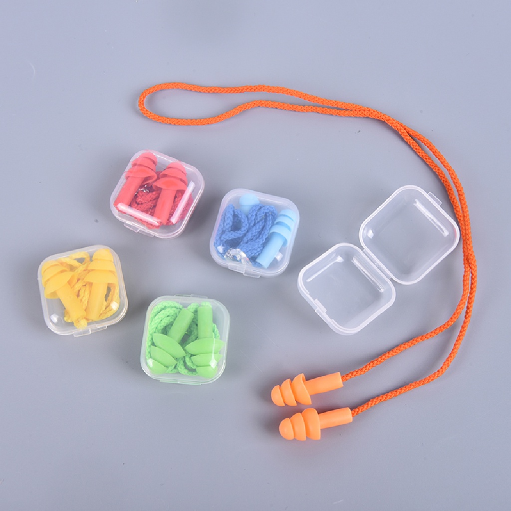 Nút bịt tai JETTING chống ồn làm từ silicon kèm dây đeo