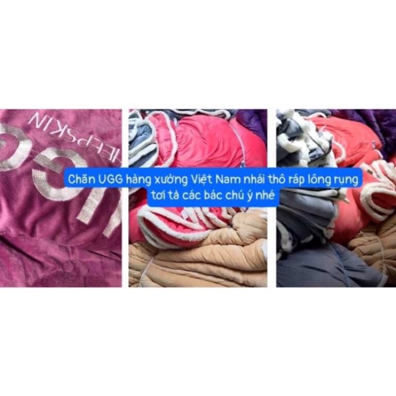 ( nhập khẩu nguyên chiếc)chăn đông.chăn lông cừu UGG đại hang 4kg .2mx2m3