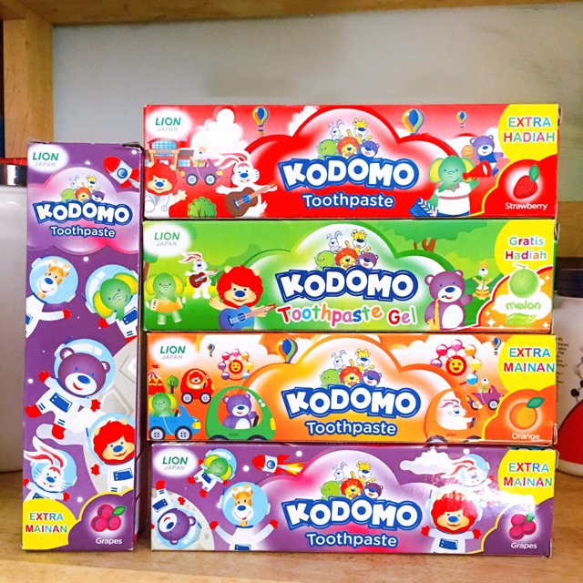 Kem Đánh Răng Trẻ Em Kodomo Bé Nuốt Được An Toàn Chính Hãng Tuýp 45g