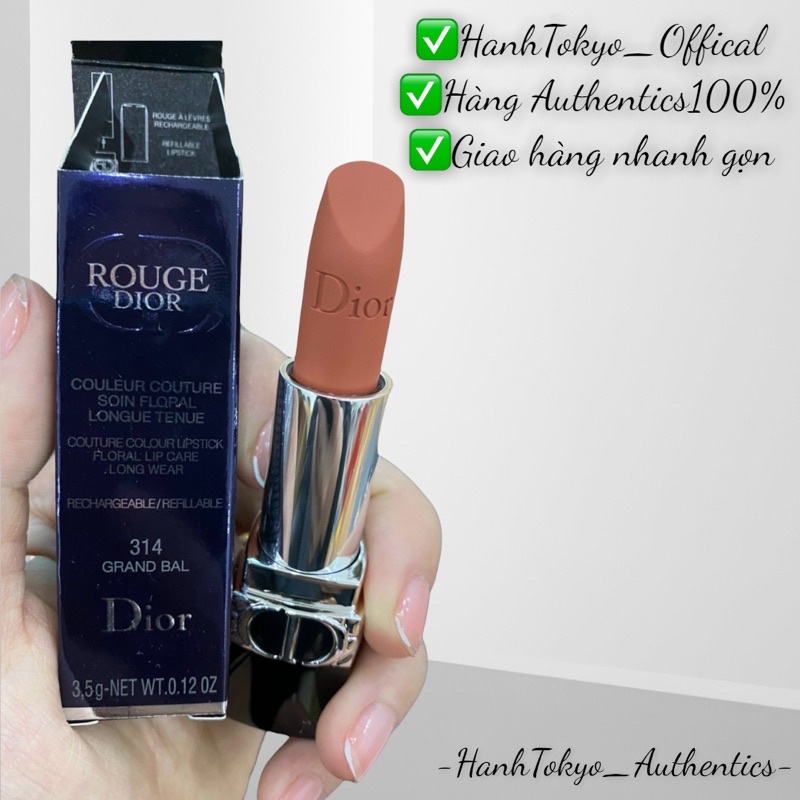 Son Dior 314 Bal màu cam đất hót nhất bảng màu đáng mềm mướt mịn