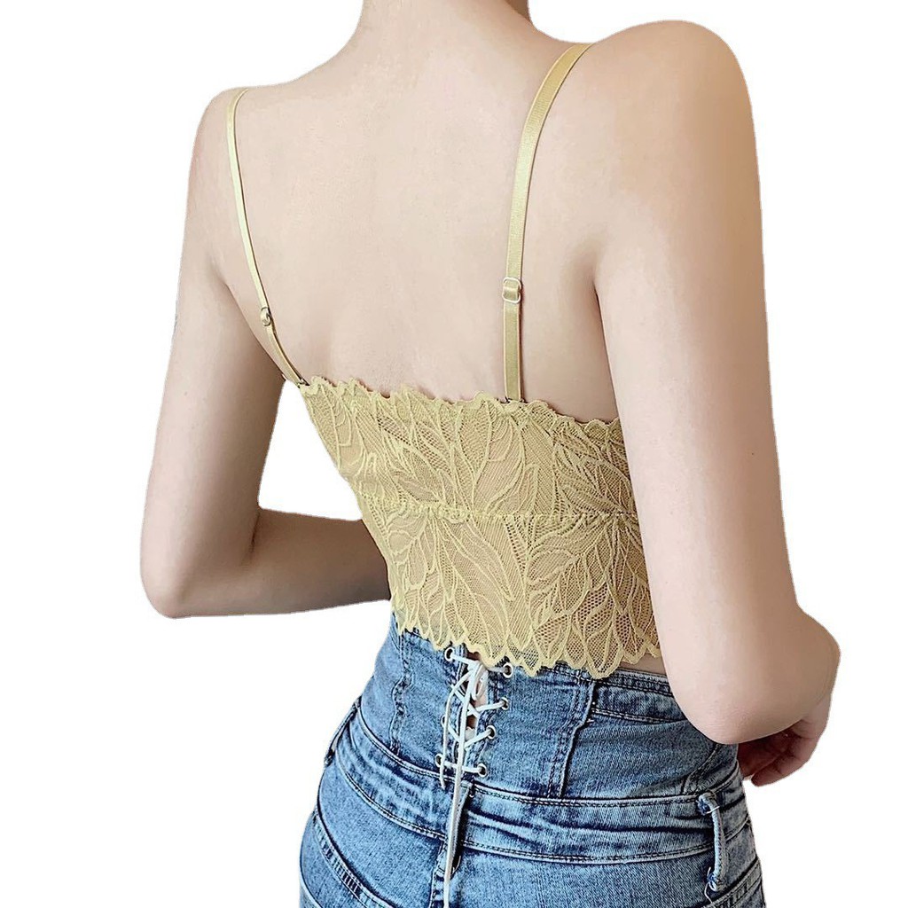 Áo lót nữ Bra 2058 ren sexy quyến rũ không gọng kèm đệm mút dáng crotop hàng xịn giá rẻ