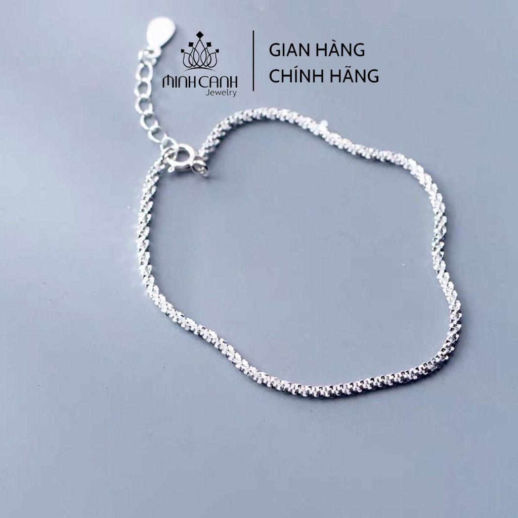 Lắc Chân Bạc Nữ Dây Xù Trơn - Minh Canh Jewelry