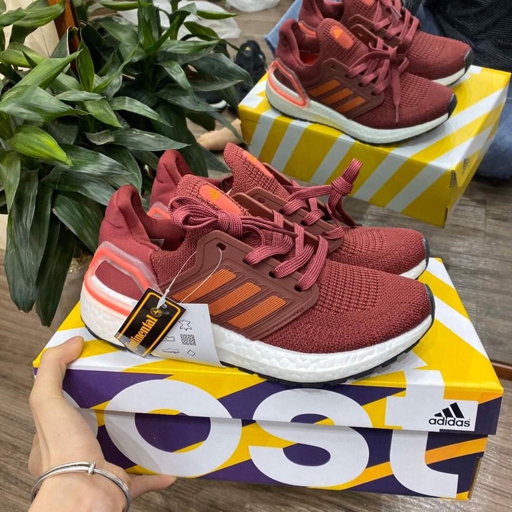 Giày Thể Thao Ultra Boost 6.0 màu đỏ đô dành cho chạy bộ đi lại hằng ngày nhẹ nhàng và êm chân