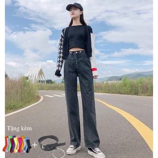 Quần Jeans Ống Suông QJ1 Cao Cấp Phong Cách Hàn Quốc