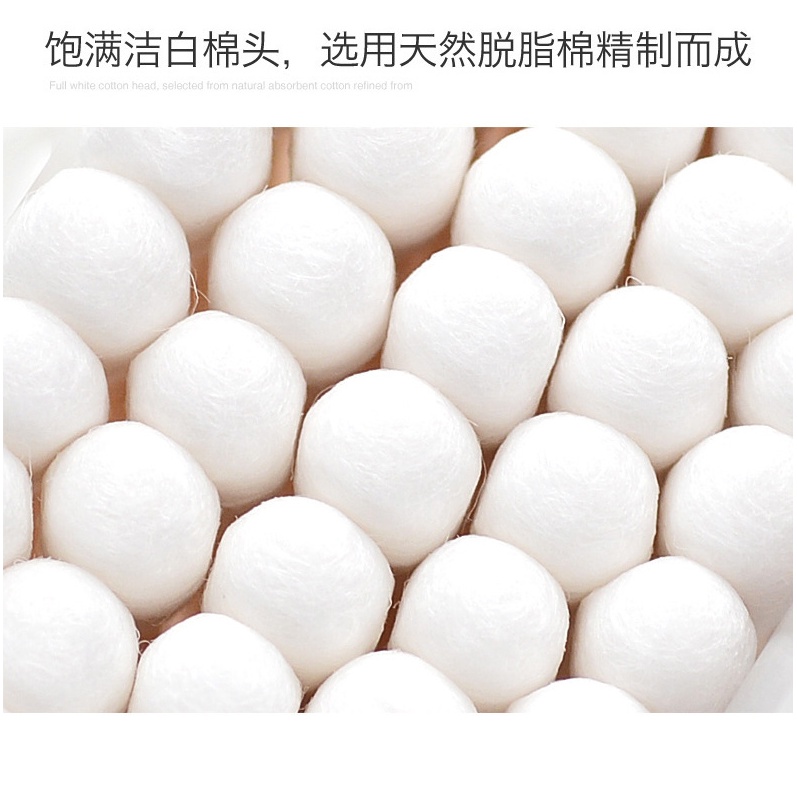 Set 100 Tăm Bông Cotton Vệ Sinh Tai Tiện Lợi