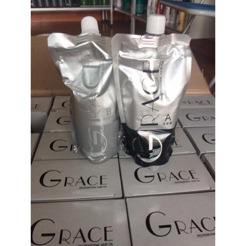 Nhuộm đen phủ bạc cao cấp Grace 500mlx2