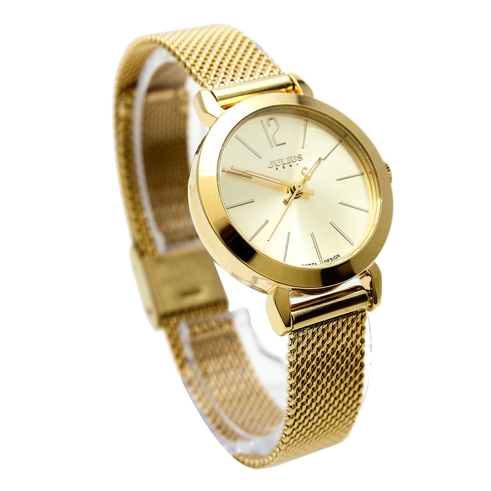 Đồng hồ nữ JULIUS Ja-732 vàng tặng 01 đồng hồ nam dây da | BigBuy360 - bigbuy360.vn