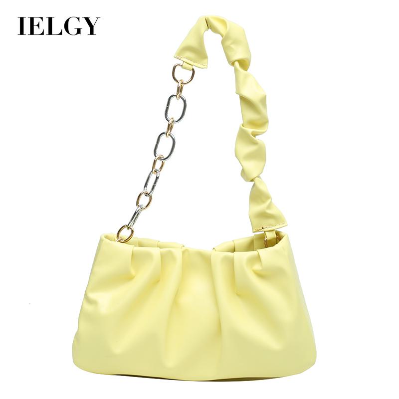 Túi IELGY đeo vai màu trơn hình đám mây phong cách hàn quốc dễ phối đồ cho nữ