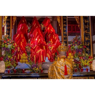 sỉ vải phi đỏ vàng may đồ lễ (chỉ bán từ 10mét).