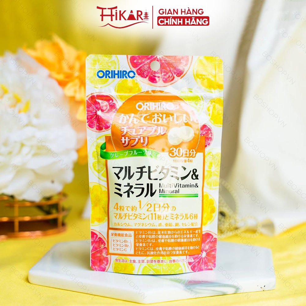 Viên uống bổ sung vitamin C và khoáng chất Orihiro ( túi 120 viên)