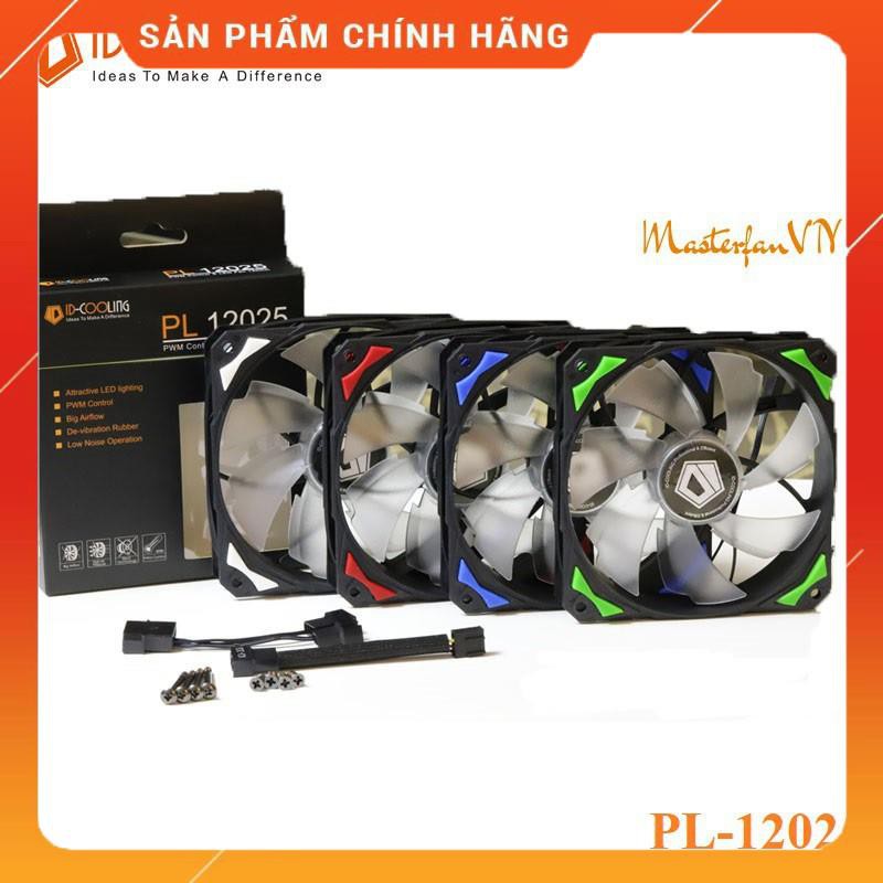 Quạt Fan Case 12cm ID Cooling PL-12025 - Led dịu mắt, 2200RPM, Chạy êm, sức gió khỏe