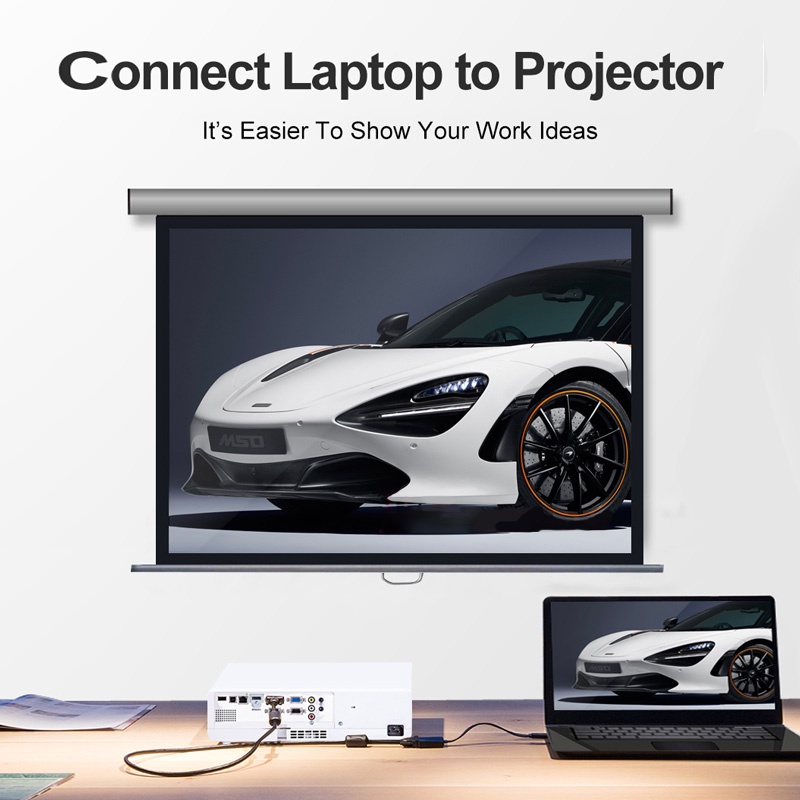 Bộ chuyển đổi 1080P HDMI sang VGA với âm thanh cho máy tính/laptop
