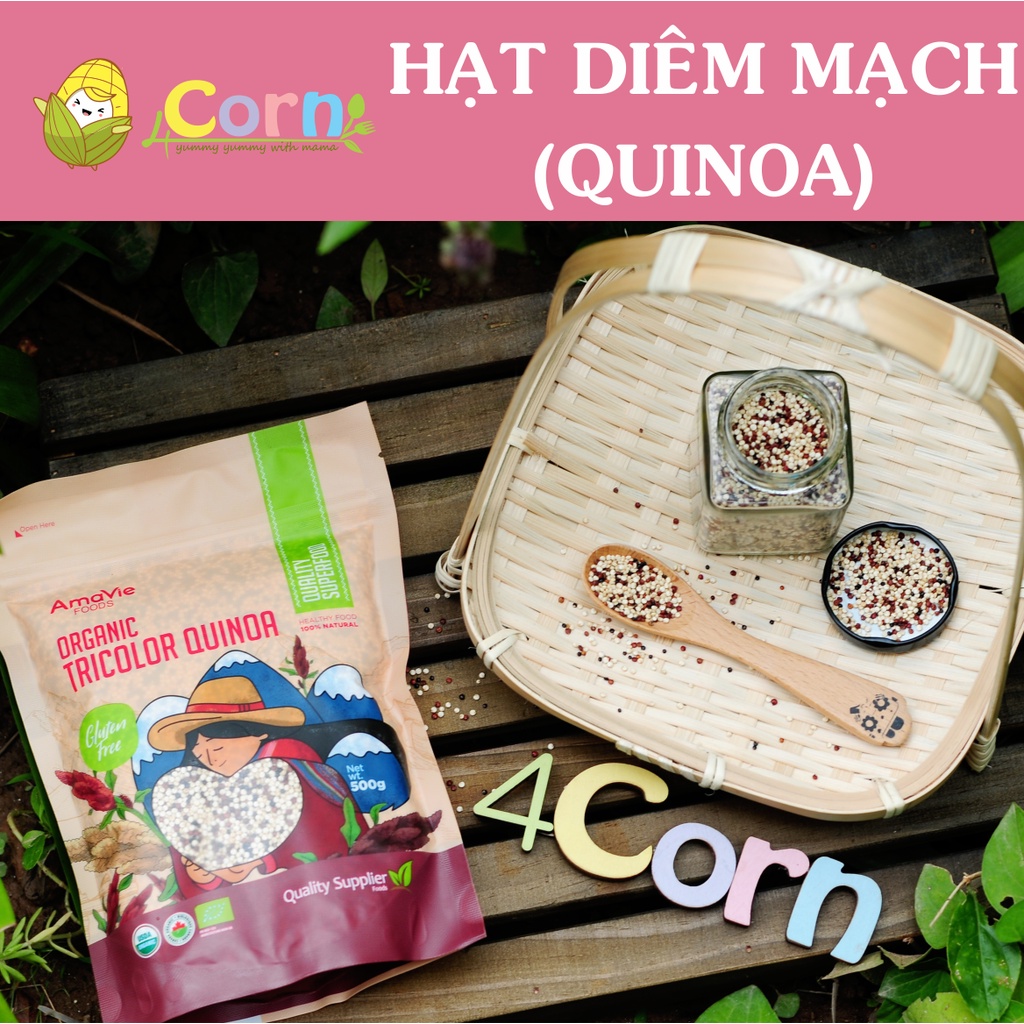 Hạt diêm mạch (quinoa) hữu cơ AmaVie - Cho bé 7m+