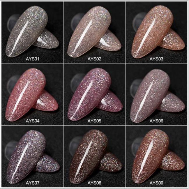 Sơn Gel AS vỏ đỏ  Mã AYS ( Cam Kết Chính Hãng - làm khô sơn gel bằng máy hơ uvled )