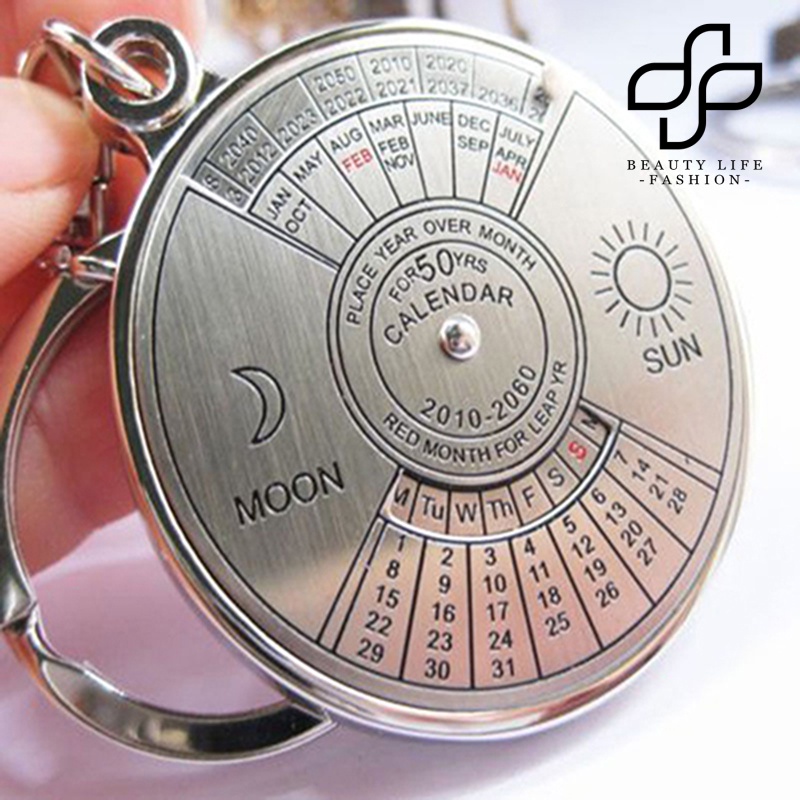 Móc Khóa Kim Loại Hình Lịch Năm Mới