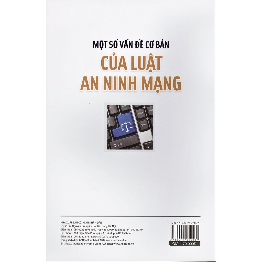 Sách - Một Số Vấn Đề Cơ Bản Của Luật An Ninh Mạng | WebRaoVat - webraovat.net.vn