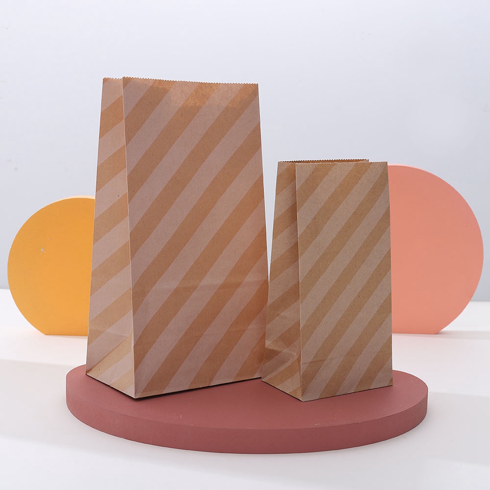 Set 10 Túi Giấy Đựng Bánh Kẹo / Món Tráng Miệng Họa Tiết Mặt Trăng Nhiều Màu Sắc