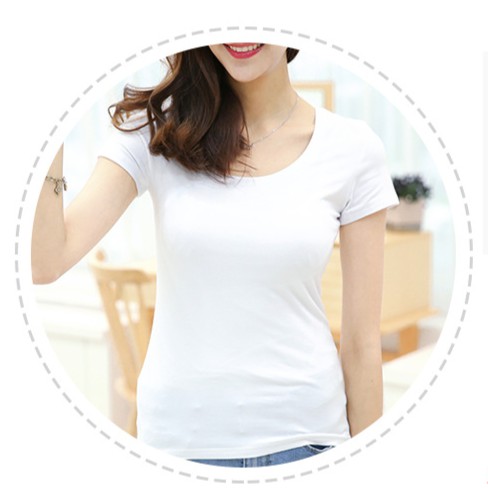 áo  nữ cổ tim cổ tròn xinh xắn màu trắng, đen