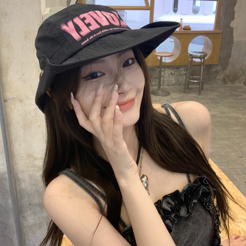 Nón Bucket Nhanh Khô In Chữ Thời Trang Mùa Hè Dành Cho Nữ