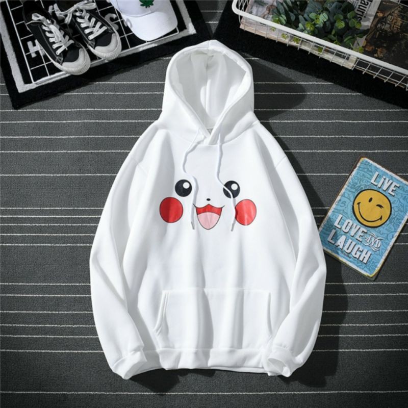 Áo hoodie pikachu chất nỉ bông siêu kute | BigBuy360 - bigbuy360.vn