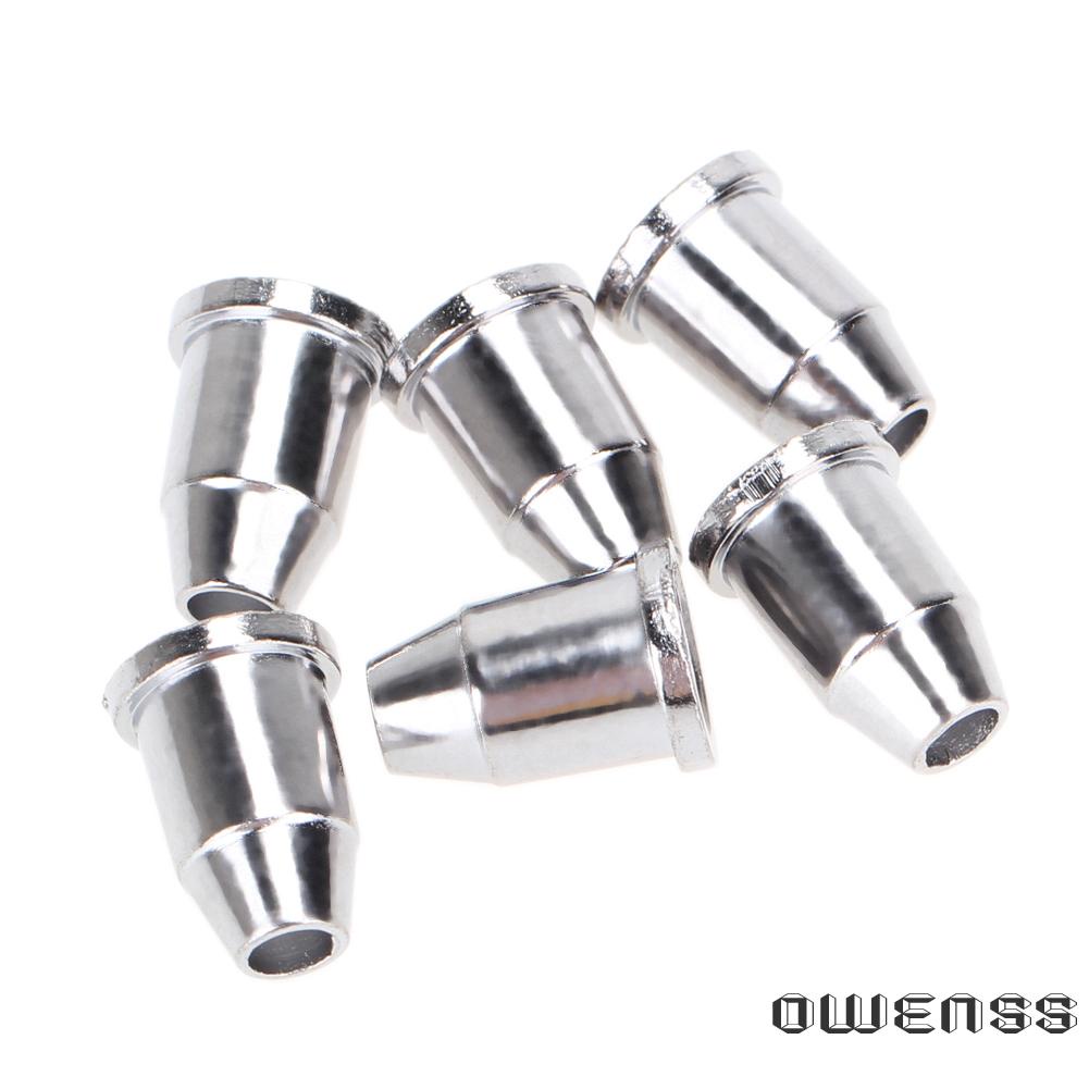 6 pcs Guitar String Caps Mounting Buckle Through Body Ferrules Bushing