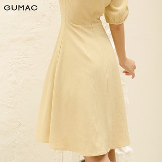 Đầm cổ tròn đính nơ DA1093 GUMAC