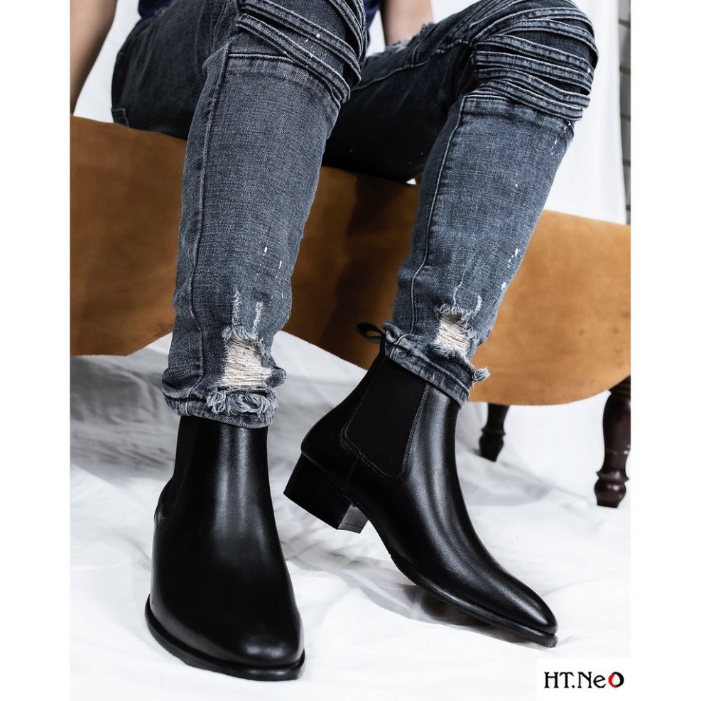 Giày CHELSEA BOOTS chính hãng ❤️ HT.NEO ❤️ Hàng cao cấp da bò thật 100% hot trend 2021 da mềm lót êm đi cực thoải mái. | BigBuy360 - bigbuy360.vn