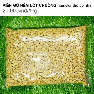 Gổ nén lót chuồng 1kg cho hamster, thỏ, bọ