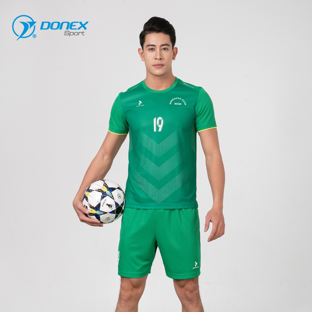 Bộ Đồ Bóng Đá Nam DONEXPRO Form Regular, Mác Team Được In Label Phản Quang, Chất Xốp Thoáng Khí MCB-6144