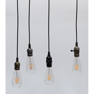 Dây đèn thả cổ điển Vintage bóng đèn trang trí Edison ST64 4W