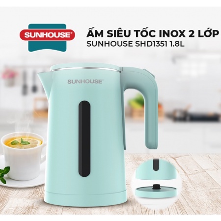 Ấm Siêu Tốc Sunhouse SHD 1351 , Bảo hành 12 tháng