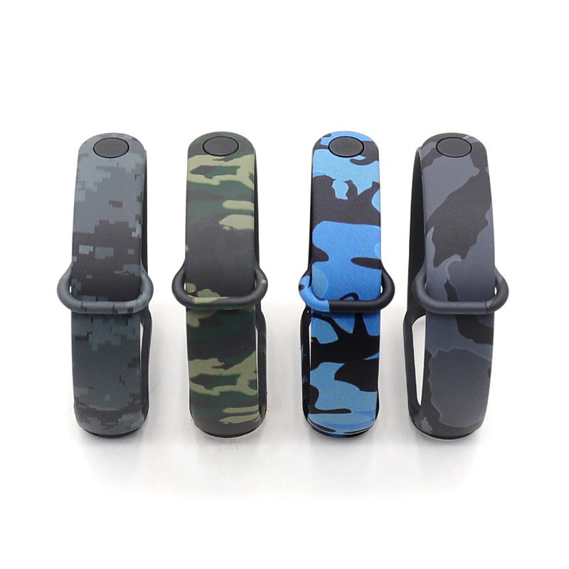 Dây Đeo silicone Họa Tiết Rằn Ri Cho Đồng Hồ Thông Minh Xiaomi Band 8 / 7 / 6 / 5 / 4 / 3 Miband 7 Miband 5 / 6 Band Miband 8