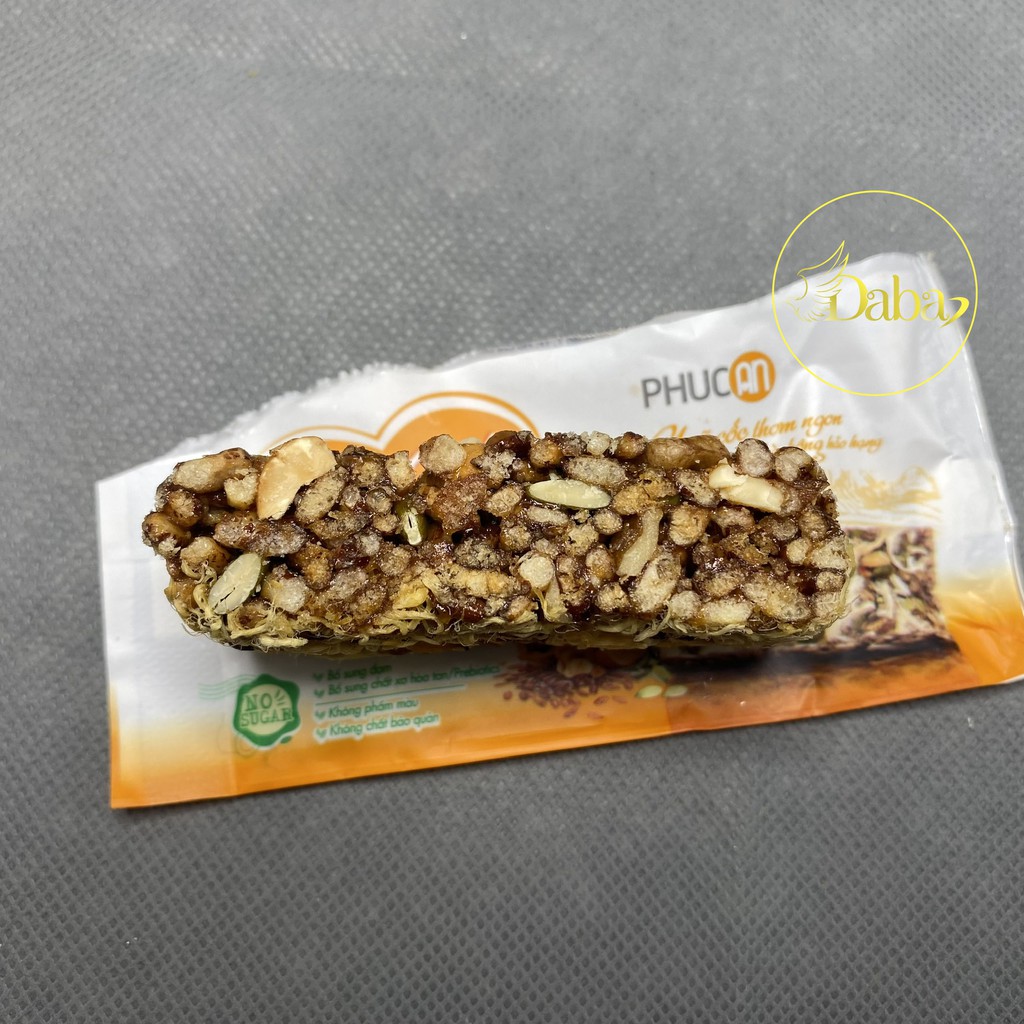 Thanh ngũ cốc chà bông hỗ trợ ăn kiêng giảm cân hiệu quả an toàn với hộp 100g (5 gói x 20) tập gym thể thao giảm cân