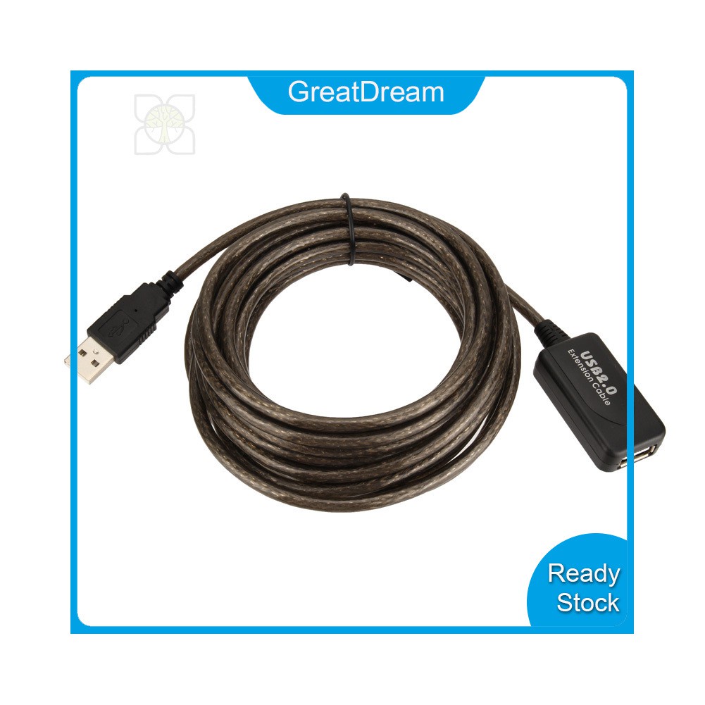 Dây Cáp Nối Dài Tín Hiệu Usb 2.0 5m / 10m / 15m