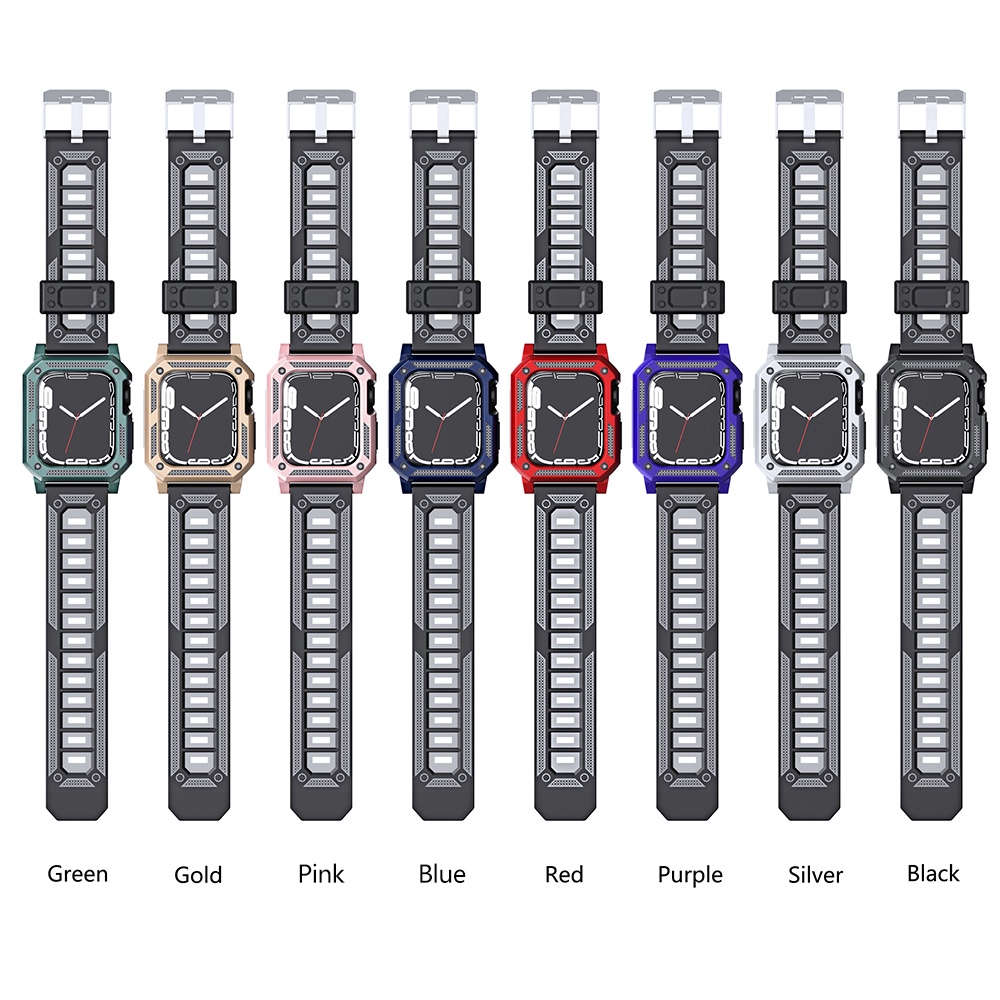 Ốp Bảo Vệ Bằng TPU Silicone Dành Cho Apple Watch 44Mm 45Mm 42Mm 40 / 38Mm iwatch Series 8 7 6 5 4 SE