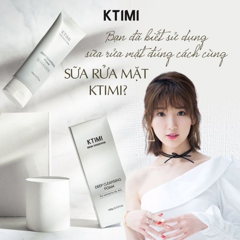 SỮA RỬA MẶT DỤI NHẸ DÀNH CHO MỌI LOẠI DA KTIMI