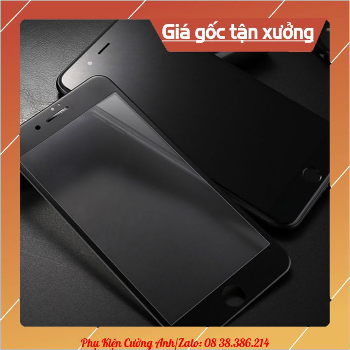 ( Gía sốc) Cường lực chống vân tay full màn cho các mã Iphone 7P/8P/X/XSMAX/11/12 + Tặng kèm giấy lau